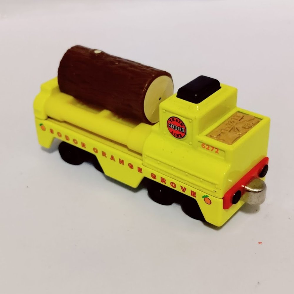 Gullane Thomas and Friends Take Along Diecast SODOR ORANGE GROVE Lumber Train
